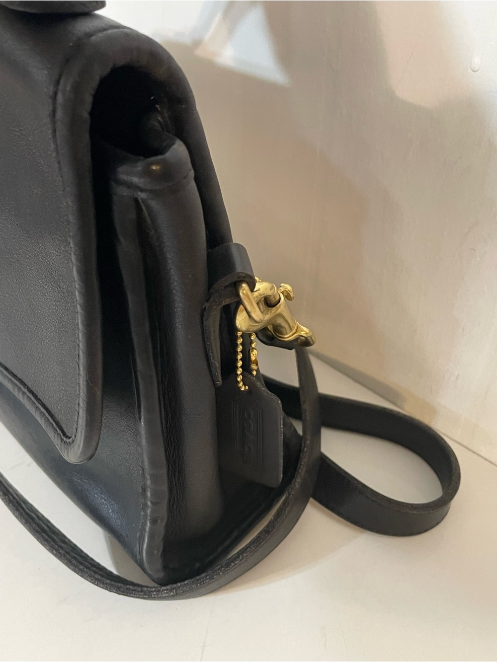 Vintage Coach Court Bag in Black - Picture 2 of 11